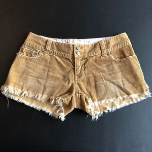 Abercrombie & Fitch Corduroy Short Shorts Sz 2
